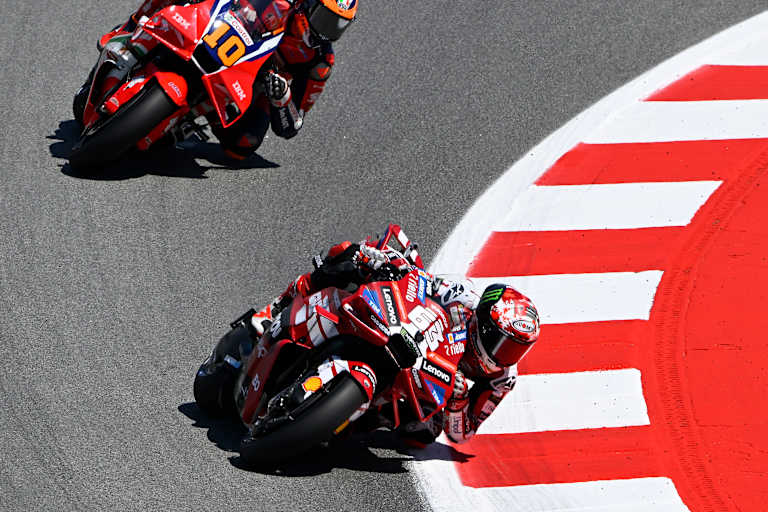 Pecco Bagnaia in Barcelona