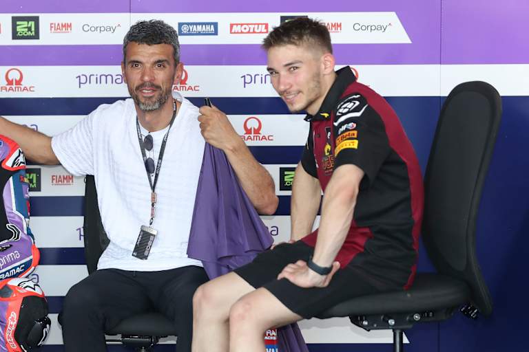 Manager Kenan Sofuoglu (li.) mit Deniz Öncü