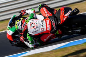 Axel Bassani (Bimota) glänzte am Montag als Zweiter