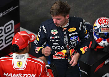 Lewis Hamilton und Max Verstappen