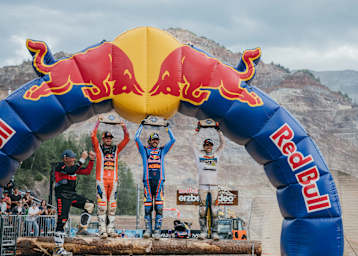 Das Podium beim 30. Red Bull Erzbergrodeo