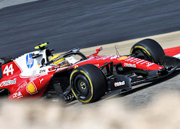 Lewis Hamilton im Ferrari