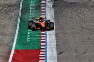 Lando Norris hatte im Austin-Qualifying alle Hände voll zu tun
