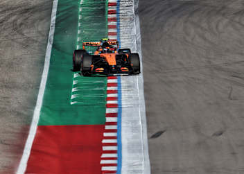 Lando Norris hatte im Austin-Qualifying alle Hände voll zu tun