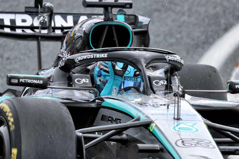 George Russell drehte im GP-Quali von Zandvoort die zweitschnellste Runde