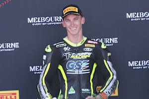 Der Knoten ging auf: Oli Bayliss auf dem Podium