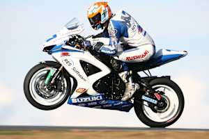 Barry Veneman fuhr in Magny-Cours 2008 das letzte Suzuki-Podium ein