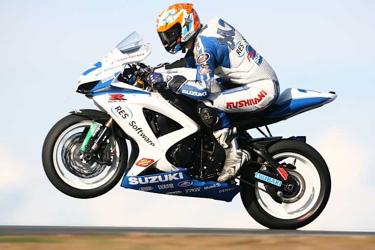 Barry Veneman fuhr in Magny-Cours 2008 das letzte Suzuki-Podium ein