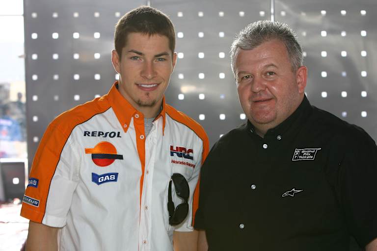 Rudi Moser mit MotoGP-Legende Nicky Hayden