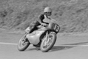 Silvio Grassetti beim Sachsenring-GP 1970