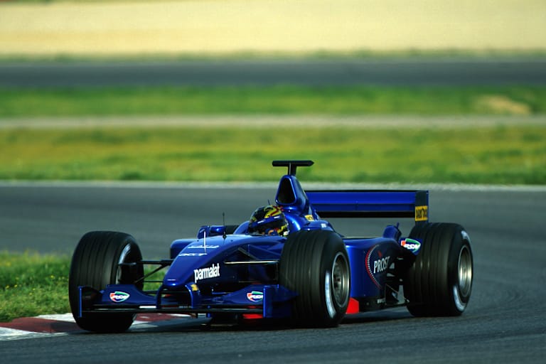 Oriol Servia mit dem Prost AP04 in Barcelona 2001