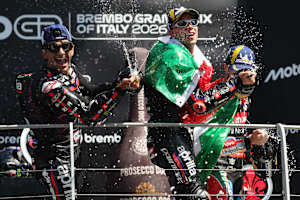 Martin (l.) und Bezzecchi in Mugello auf dem Podium