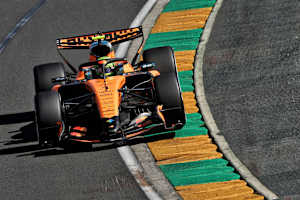 Lando Norris im Albert-Park von Melbourne