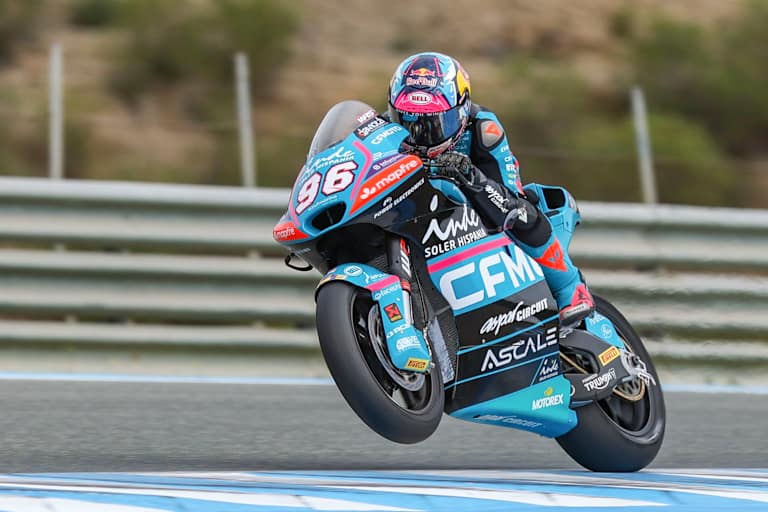 Daniel Holgado beim Jerez-Test