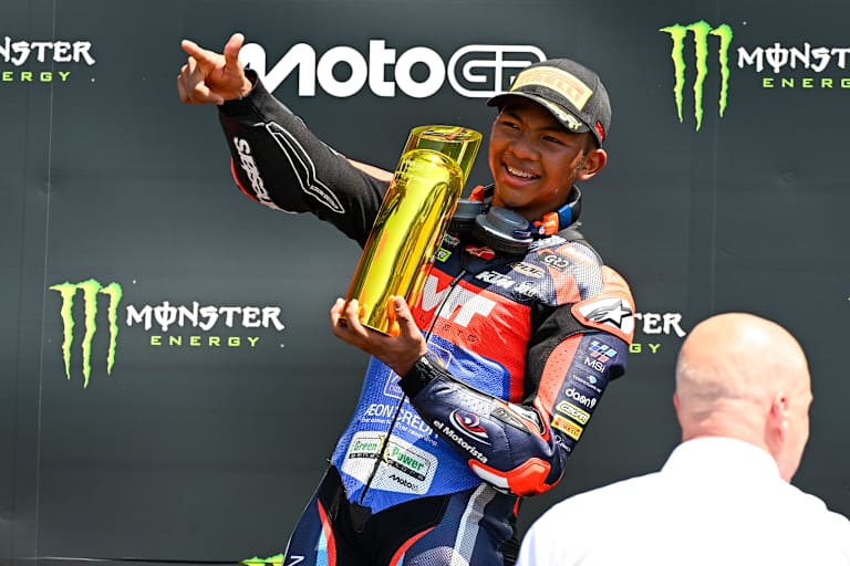 Moto3-Rookie Hakim Danish