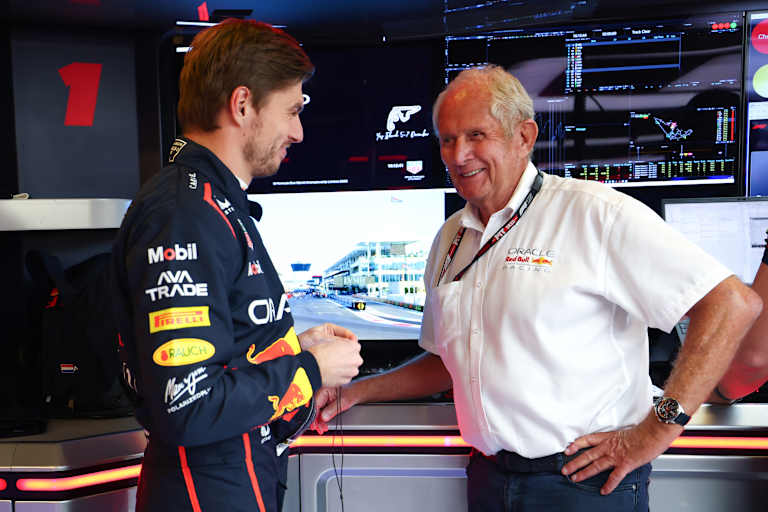 Max Verstappen und Dr. Helmut Marko