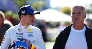 Max Verstappen und David Coulthard in Melbourne