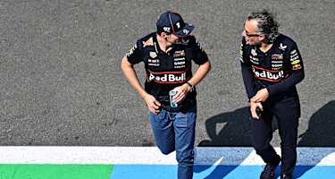 Max Verstappen und Laurent Mekies