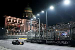 Max Verstappen auf dem Marina Bay Circuit von Singapur