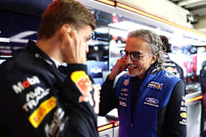 Max Verstappen und Laurent Mekies