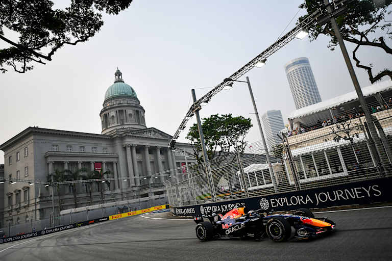 Max Verstappen auf dem Marina Bay Circuit von Singapur