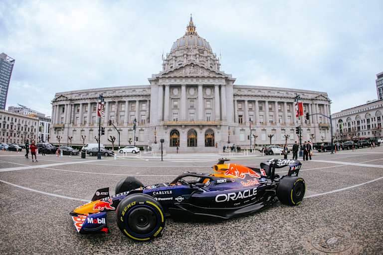 Formel-1-Reservist Yuki Tsunoda darf in San Francisco im RB7 Gas geben