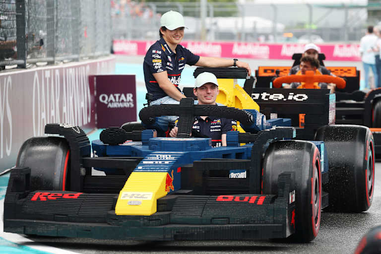 Max Verstappen und Yuki Tsunoda in Miami 2025