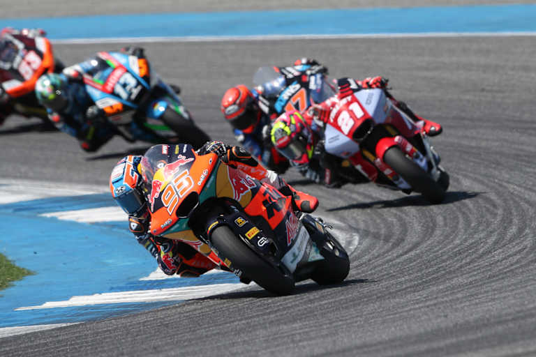 Collin Veijer im Moto2-Rennen in Thailand