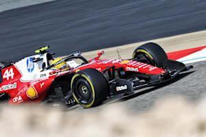 Lewis Hamilton im Ferrari