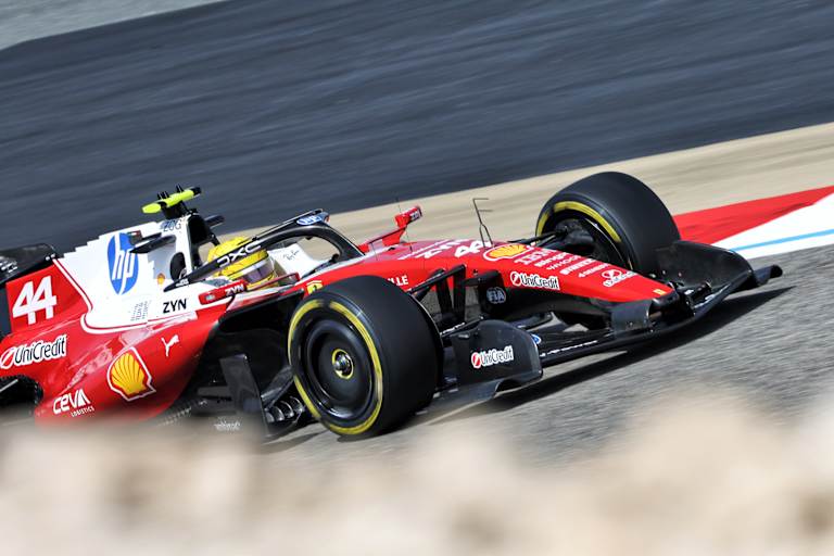 Lewis Hamilton im Ferrari