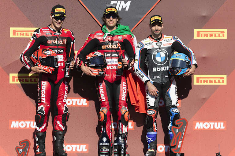 Die Top-3 im Superpole-Race entsprachen dem Podium von Lauf 1