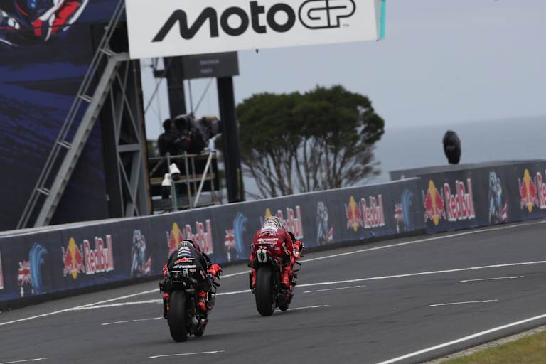 Marc Marquez duellierte sich rundenlang mit Jorge Martin