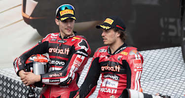 Die Aruba.it Ducati-Piloten führen das Superbike-Feld auch in Misano an