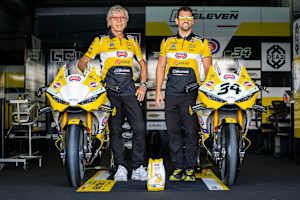 Go-Eleven-Boss Gianni Ramello (li.) mit Teammanager Denis Sacchetti