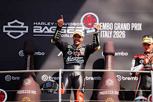 Andrea Iannone war nach seinem Sieg in Mugello überglücklich