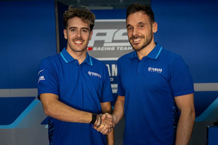 Jeremy Alcoba mit Niccolo Canepa (Yamaha)