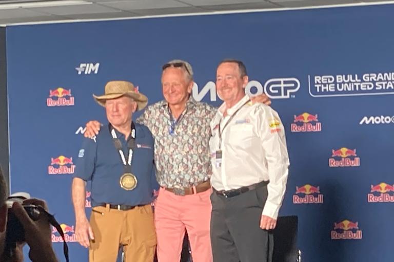 Kenny Roberts, Kevin Schwantz und Freddie Spencer