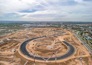 Kurve 12 der neuen F1-Rennstrecke von Madrid