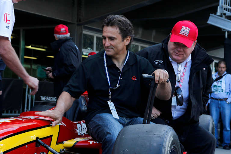 Wiedersehen mit seinem IndyCar-Teamchef Chip Ganassi 2013 in Indianapolis