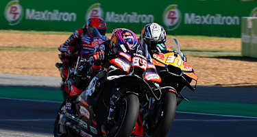 Martin (89) zeigte einen schönen Kampf mit Acosta (37) und Marc Marquez