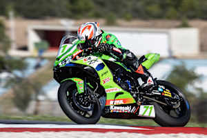 Loris Veneman auf einer Kawasaki 636