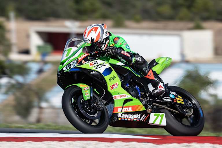 Loris Veneman auf einer Kawasaki 636