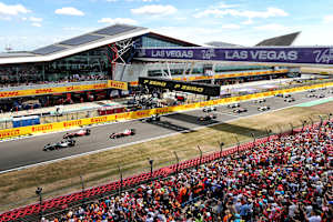 Start zum britischen Grand Prix