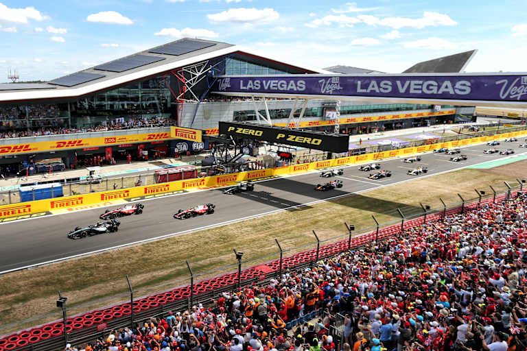 Start zum britischen Grand Prix