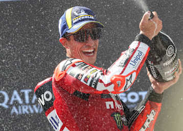Marc Marquez nach seinem 100. GP-Sieg