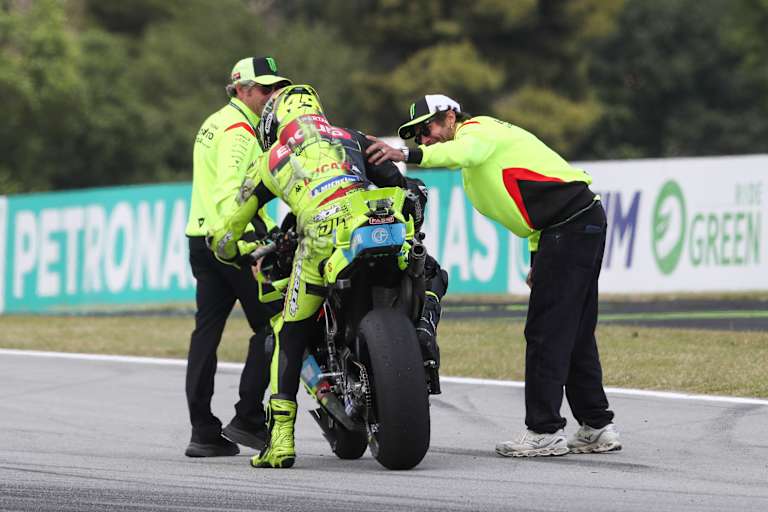 Valentino Rossi bejubelte in Barcelona den Sieg von Fabio di Giannantonio