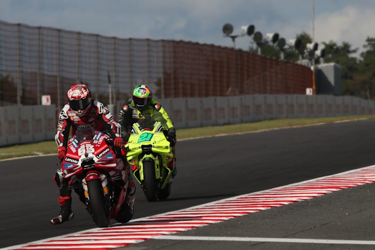 Pecco Bagnaia konnte das Rennen nicht zu Ende fahren