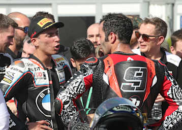 Gegner bei den Superbikes: Toprak Razagtlioglu (li.) und Danilo Petrucci