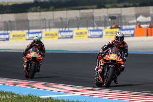 Enea Bastianini erlebte am Sonntag ein turbulentes MotoGP-Rennen