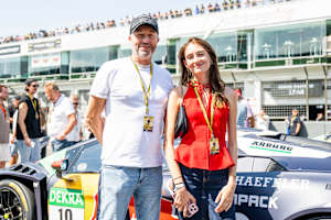 Heinz-Harald Frentzen besuchte mit Tochter Lea die DTM am Nürburgring